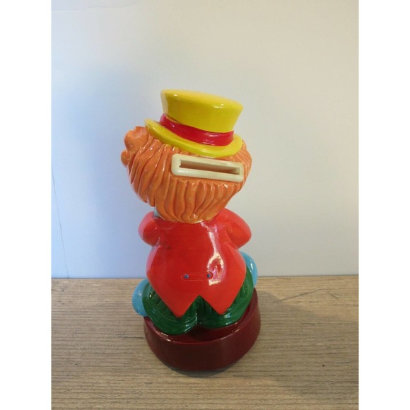 Vintage 1985 Del Monte Big Top Bonanza Clown Coin Bank Plastic Promo Advertising - Picture 7 of 11